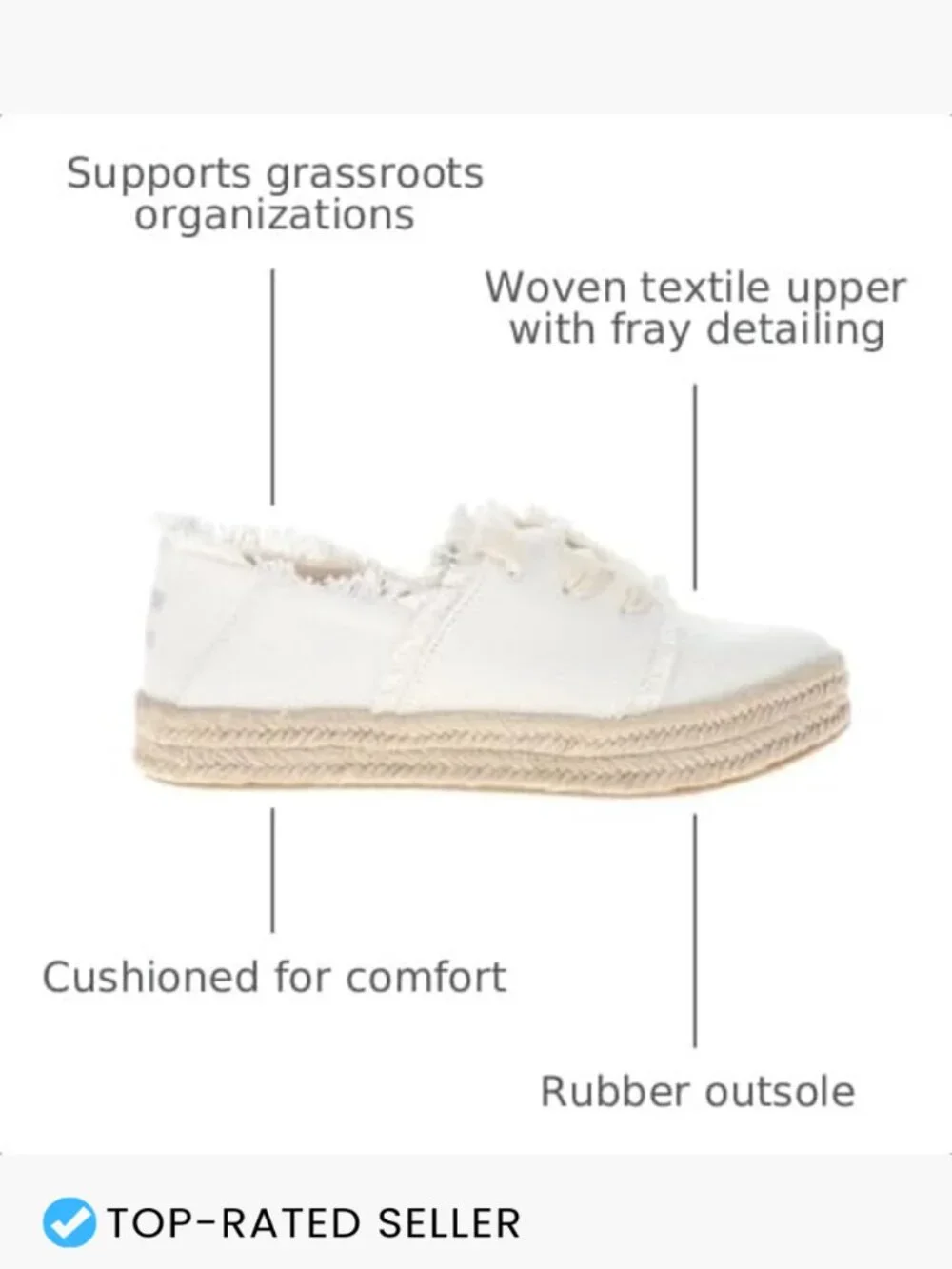 Lace-Up Espadrille Platform Cotton Frayed Detail Casual Comfort Spring Summer